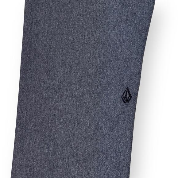 Volcom Pants Youth 26 Gray Chino Frickin Modern Straight Regular Stretch Preppy - Picture 8 of 11